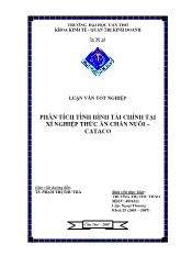 Đề tài Phân tích tình hình tài chính tại xí nghiệp thức ăn chăn nuôi – Cataco