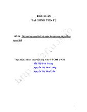 Đề tài Thị trường ngoại hối và ngân hàng trong thị trường ngoại hối