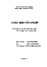 Khóa luận Thực tiễn áp dụng Luật Doanh nghiệp 1999 và những vấn đề cần hoàn thiện