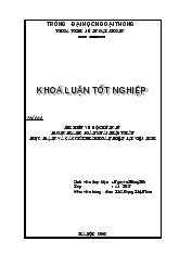 Khóa luận Tìm hiểu về bộ chứng từ trong thanh toán xuất nhập khẩu