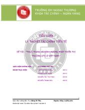 Tiểu luận Thực trạng và định hướng phát triển thị trường otc Việt Nam