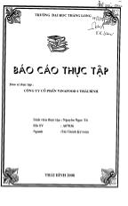 Báo cáo Thực tập tại Công ty cổ phần VINAFOOD 1 Thái Bình