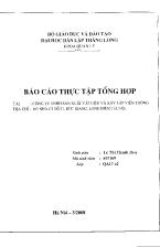 Báo cáo Thực tập tại công ty TNHH sản xuất vật liệu và Xây lắp viễn thông