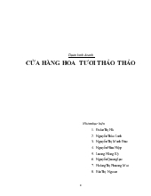 Đề tài Cửa hàng hoa tươi Tường Vy – Dự án kinh doanh hoa tươi