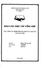 Đề tài Thực tập tại Công ty TNHH Thương mại in và quảng cáo Sao Việt