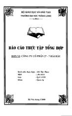 Đề tài Tình hình hoạt động của Công ty Cổ phần 27-7 Hải Hậu