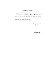 Luận án Quá trình phát triển doanh nghiệp vừa và nhỏ ngoài quốc doanh ở tỉnh Bắc Ninh giai đoạn từ 1997- 2003 - Thực trạng, kinh nghiệm và giải pháp