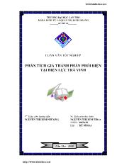 Luận văn Phân tích giá thành phân phối điện tại Điện lực Trà Vinh