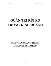 Bài giảng quản trị rủi ro trong kinh doanh