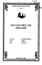 Báo cáo Thực tập tại công ty TNHH xuất nhập khẩu may Anh Vũ