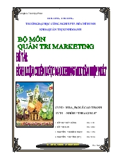 Chiến lược marketing mix của tập đoàn Tân Hiệp Phát