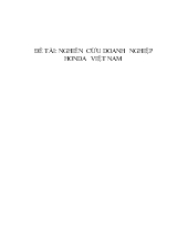 Đề tài Nghiên cứu doanh nghiệp honda Việt Nam