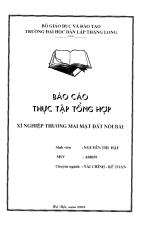 Đề tài Thực trạng hoạt động sản xuất kinh doanh cảut xí nghiệp thương mại mặt đất nội bài