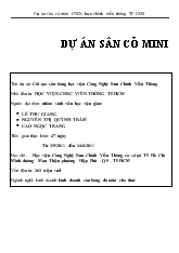 Dự án sân bóng Mini nhân tạo cho nhà trường