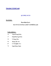 Tiểu luận Quản trị dự án với đầu tư xây dựng cao ốc văn phòng A&B