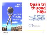 Bài giảng quản trị thương hiệu