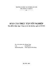 Báo cáo Thực tập tốt nghiệp tại công ty tư vấn du học quốc tế Iced