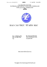 Báo cáo Thực tế môn học tại: Công ty TNHH Tân Thịnh