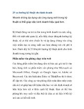 Đề tài 25 xu hướng kỹ thuật cho kinh doanh