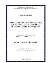 Đề tài Áp dụng phương pháp đào tạo theo khe hở năng lực tại công ty sản phẩm máy tính FUJITSU Việt Nam