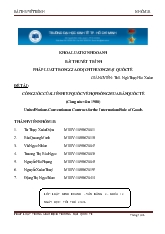Đề tài Bài thuyết trình pháp luật trong giao dịch thương mại quốc tế :công ước của liên hiệp quốc về hợp đồng mua bán quốc tế