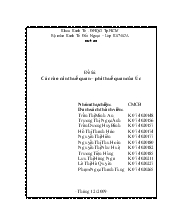 Đề tài Các rào cản thuế quan – Phi thuế quan của Úc