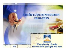 Đề tài Chiến lược kinh doanh công ty bảo hiểm vinare 2010 - 2015