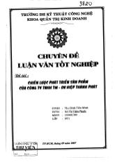 Đề tài Chiến lược phát triển sản phẩm của công ty TNHH TM - DV Hiệp Thành Phát