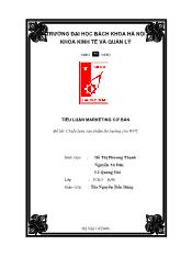 Đề tài Chiến lược sản phẩm thị trường cho wpc
