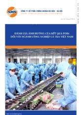 Đề tài Đánh giá ảnh hưởng của kết quả por6 đối với thuế chống bán phá giá ngành công nghiệp cá tra Việt Nam