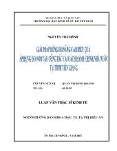 Đề tài Giải pháp đồng bộ nâng cao hiệu quả áp dụng ISO 9000 vào công tác cải cách hành chính nhà nước tại tỉnh Tiền Giang