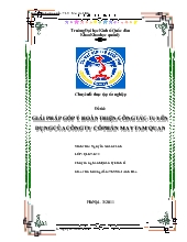 Đề tài Giải pháp góp ý hoàn thiện công tác tuyển dụng của công ty cổ phần may tam quan
