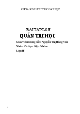 Đề tài Hoàn thiện cơ cấu tổ chức bộ máy quản lý tại Công ty CP xây dựng Sông Hồng
