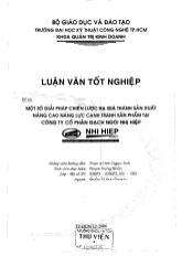Đề tài Một số giải pháp chiến lược hạ giá thành sản xuất nâng cao năng lực cạnh tranh sản phẩm tại công ty cổ phần gạch ngói Nhị Hiệp