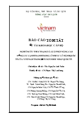Đề tài Nghiên cứu thực trạng và giải pháp nâng cao năng lực cạnh tranh trong lĩng vực lữ hành quốc tế của Việt Nam trong điều kiện hôi nhập