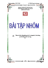 Đề tài Phân tích hệ thống thông tin kế toán Công Ty Cổ Phần và Đầu tư Xây Dựng 579