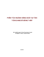 Đề tài Phân tích ngành hàng xoài tại tỉnh Tiền Giang và Đồng Tháp