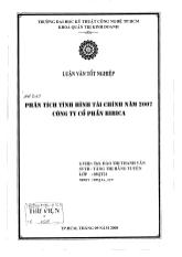 Đề tài Phân tích tình hình tài chính năm 2007 công ty cổ phần Bibica