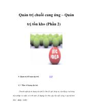 Đề tài Quản trị chuỗi cung ứng – Quản trị tồn kho P2