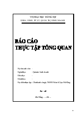 Đề tài Thực tập Chi nhánh công ty TNHH Hoàn Mỹ tại Đà Nẵng