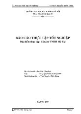 Đề tài Thực tập tại công ty TNHH Mỹ Tài, thành phố Quy Nhơn, tỉnh Bình Định