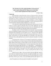 Đề tài Tìm chỗ đứng cho công nghiệp Việt Nam trong mạng lưới phân công lao động quốc tế: Nâng cao sức cạnh tranh của các doanh nghiệp để hội nhập và phát triển