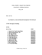 Đề tài Vai trò của cán cân thanh toán quốc tế Việt Nam