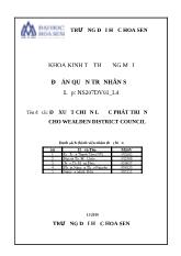 Đề xuất chiến lược phát triển cho wealden district council
