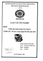 Luận văn Chiến lược kinh doanh của công ty THNN thương mại dịch vụ D.C Công Nghệ Mới đến năm 2013