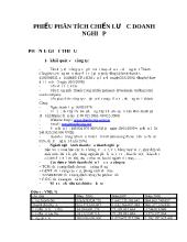 Phân tích chiên lược công ty cổ phần dệt may - Đầu tư - thương mại Thành Công