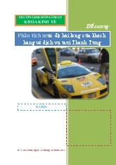 Phương pháp nghiên cứu kinh tế - Đề cương khoa học nhu cầu sử dụng taxi của doanh nghiệp Thanh Tùng