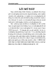 Chiến lược tiêu thụ và phát triển sản phẩm thức ăn gia cầm tại đồng nai của công ty TNHH guyomarch – Việt Nam