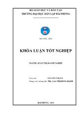 Đề tài Một số biện pháp nhằm nâng cao hiệu quả kinh doanh tại Công ty cổ phần giao nhận vận tải Con Ong - Chi nhánh Hải Phòng