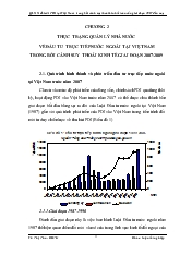 Đề tài Quản lý nhà nước đối với FDI tại Việt Nam trong bối cảnh suy thoái kinh tế toàn cầu giai đoạn 2007 đến nay